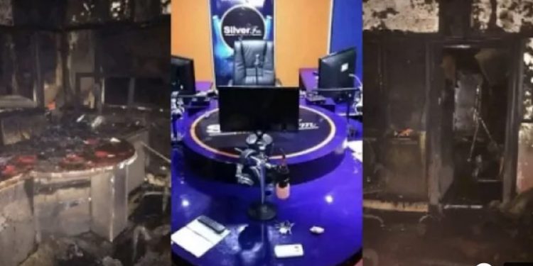 SAD NEWS: Fire guts Silver FM/TV, destroys everything